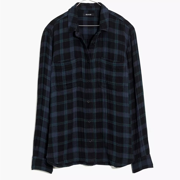 Madewell boyfriend button up flannel - Picture 1 of 4